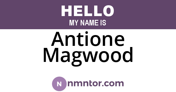 Antione Magwood