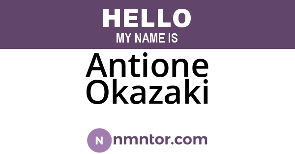 Antione Okazaki