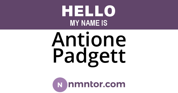 Antione Padgett