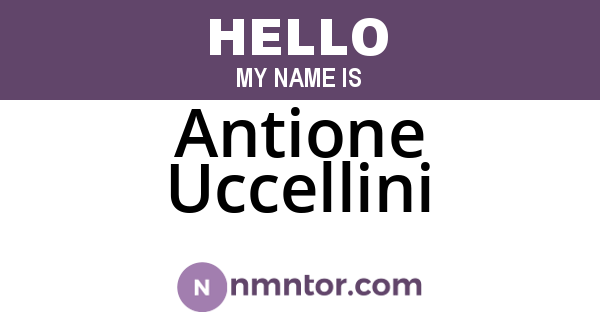 Antione Uccellini