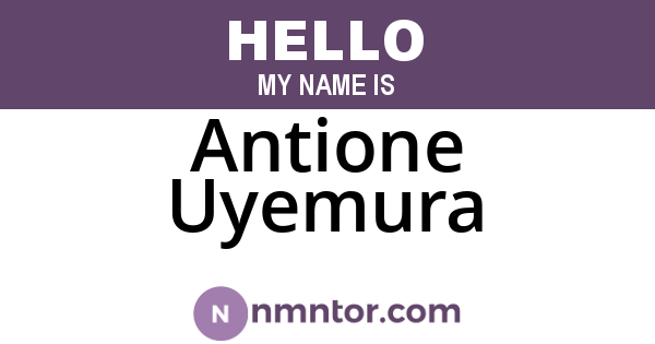 Antione Uyemura