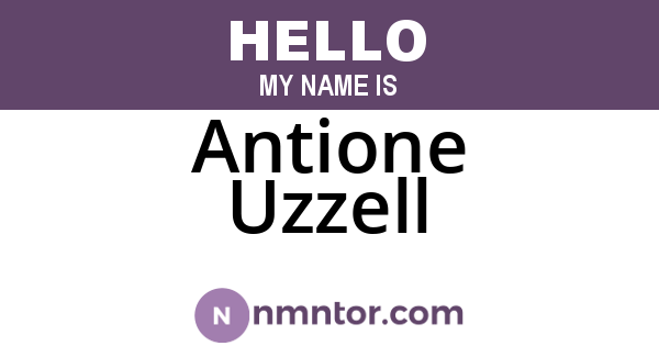Antione Uzzell