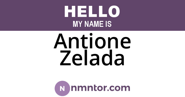 Antione Zelada