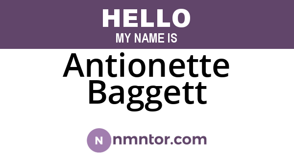 Antionette Baggett