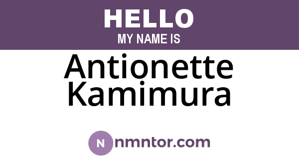 Antionette Kamimura