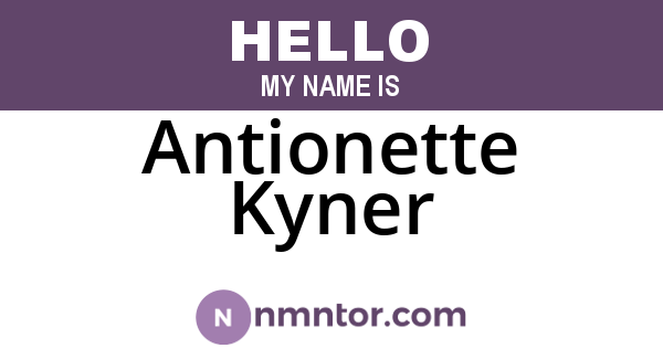 Antionette Kyner