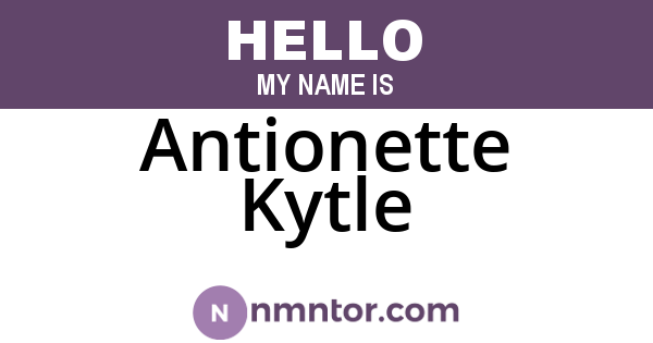 Antionette Kytle