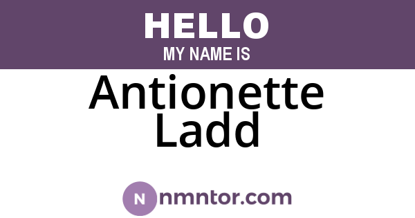 Antionette Ladd