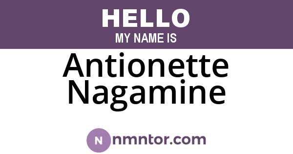 Antionette Nagamine