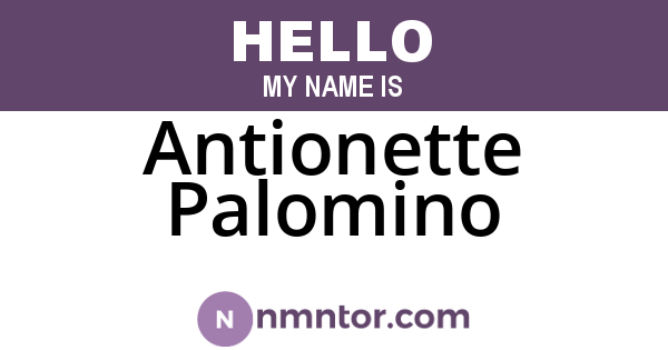Antionette Palomino