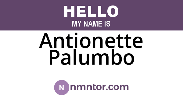 Antionette Palumbo