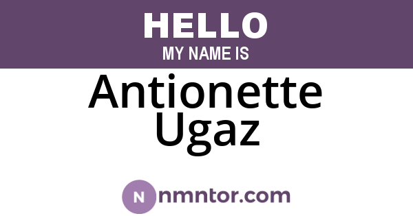 Antionette Ugaz