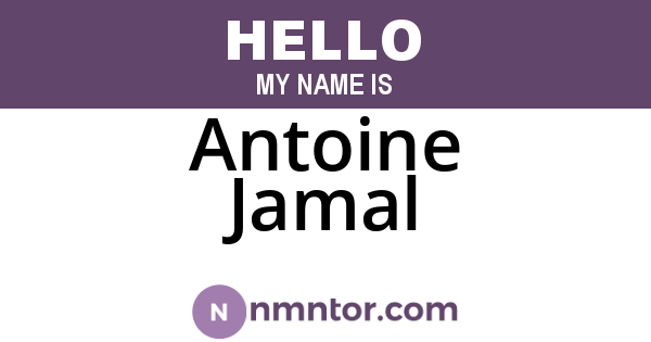 Antoine Jamal