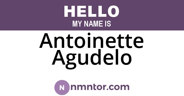 Antoinette Agudelo