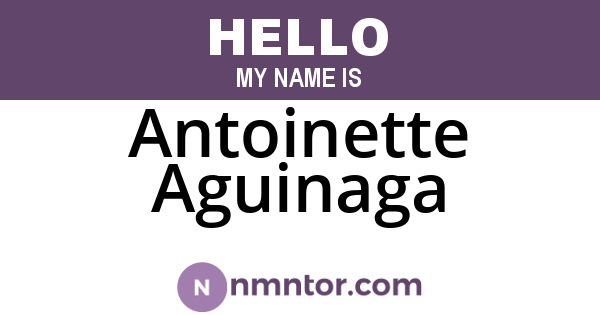 Antoinette Aguinaga