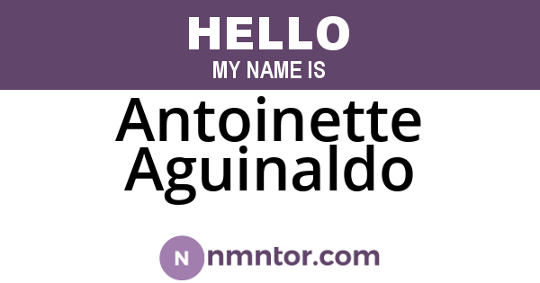 Antoinette Aguinaldo