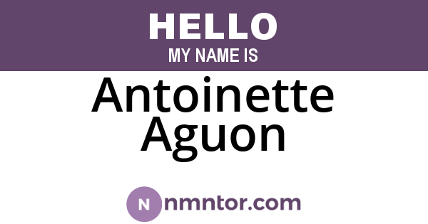 Antoinette Aguon