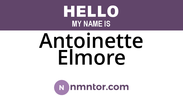 Antoinette Elmore