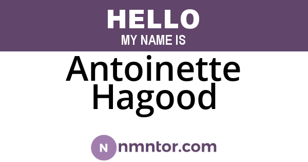 Antoinette Hagood