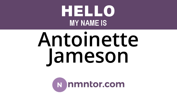 Antoinette Jameson