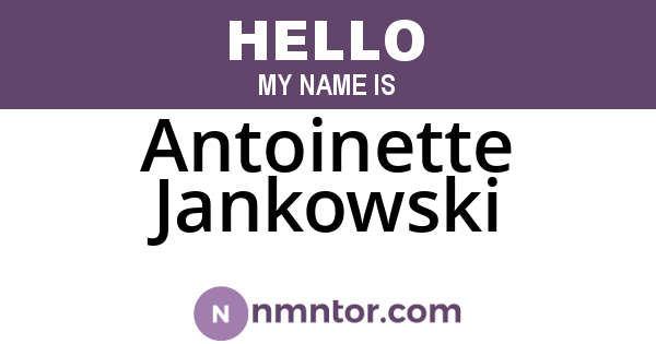 Antoinette Jankowski