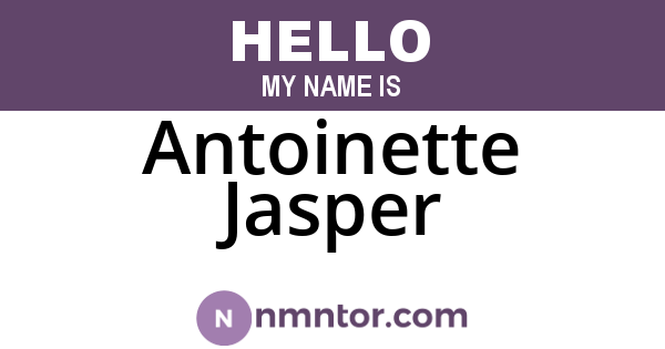 Antoinette Jasper