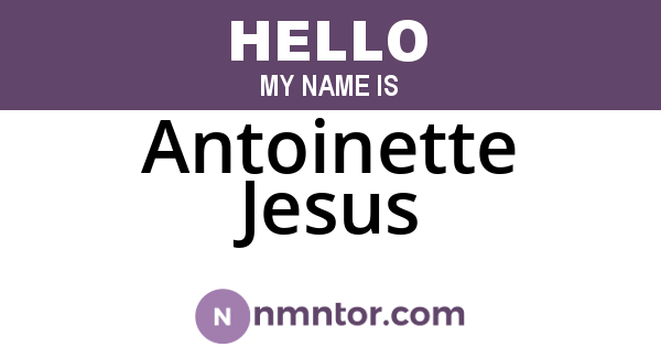 Antoinette Jesus