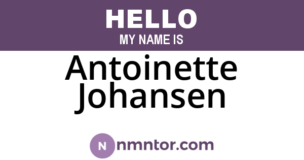 Antoinette Johansen