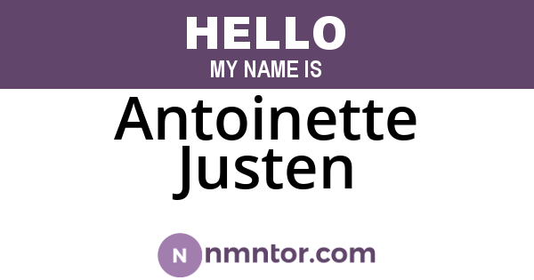 Antoinette Justen