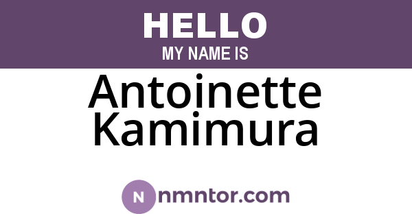 Antoinette Kamimura