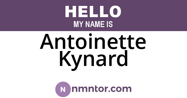 Antoinette Kynard