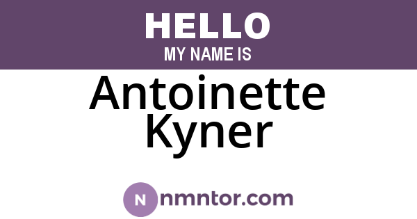 Antoinette Kyner