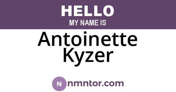 Antoinette Kyzer