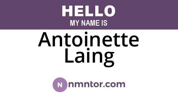 Antoinette Laing