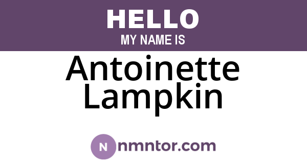 Antoinette Lampkin