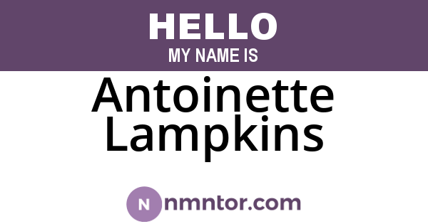 Antoinette Lampkins
