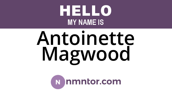 Antoinette Magwood