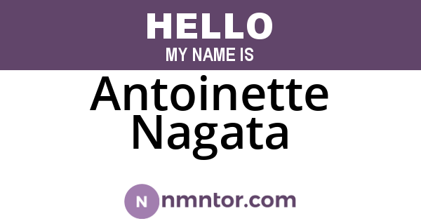 Antoinette Nagata