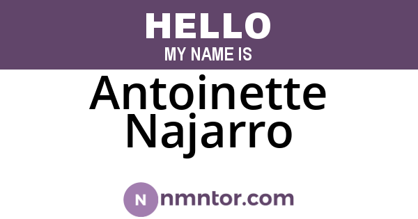 Antoinette Najarro