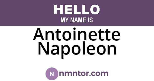 Antoinette Napoleon