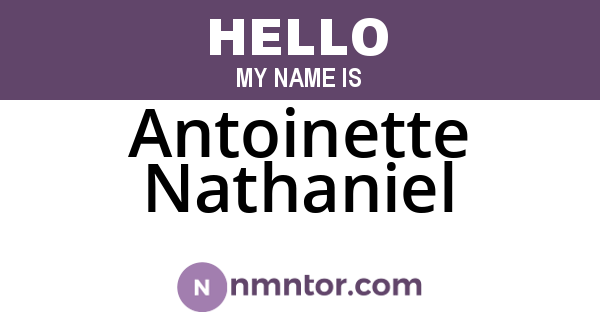 Antoinette Nathaniel