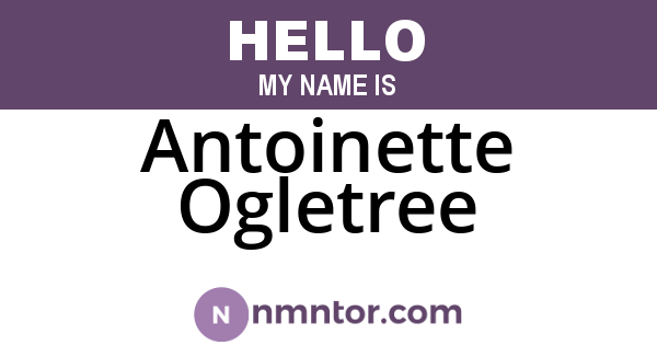 Antoinette Ogletree