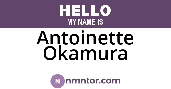 Antoinette Okamura