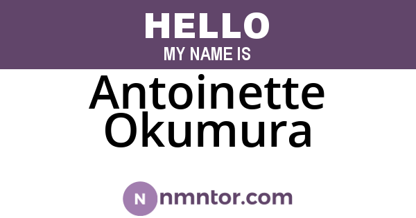 Antoinette Okumura