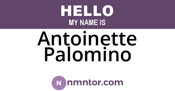 Antoinette Palomino