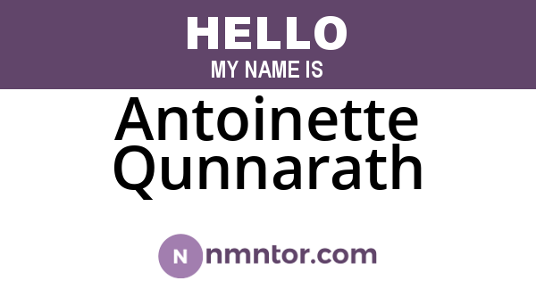 Antoinette Qunnarath