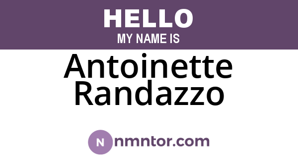 Antoinette Randazzo