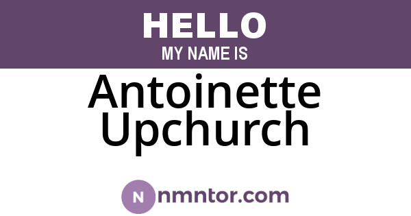 Antoinette Upchurch