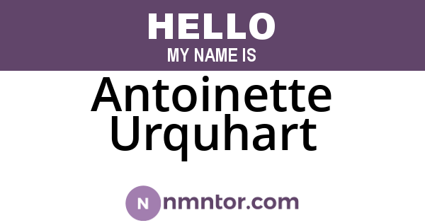 Antoinette Urquhart