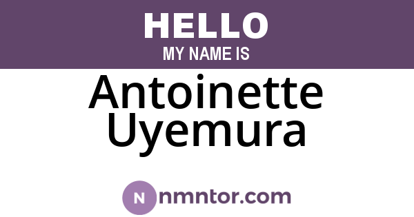 Antoinette Uyemura